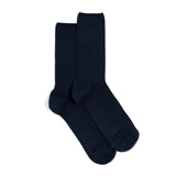 Les non-comprimantes - chaussettes homme - coton marine