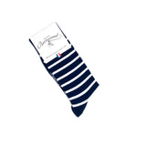 La marinière - chaussettes homme - coton bleu