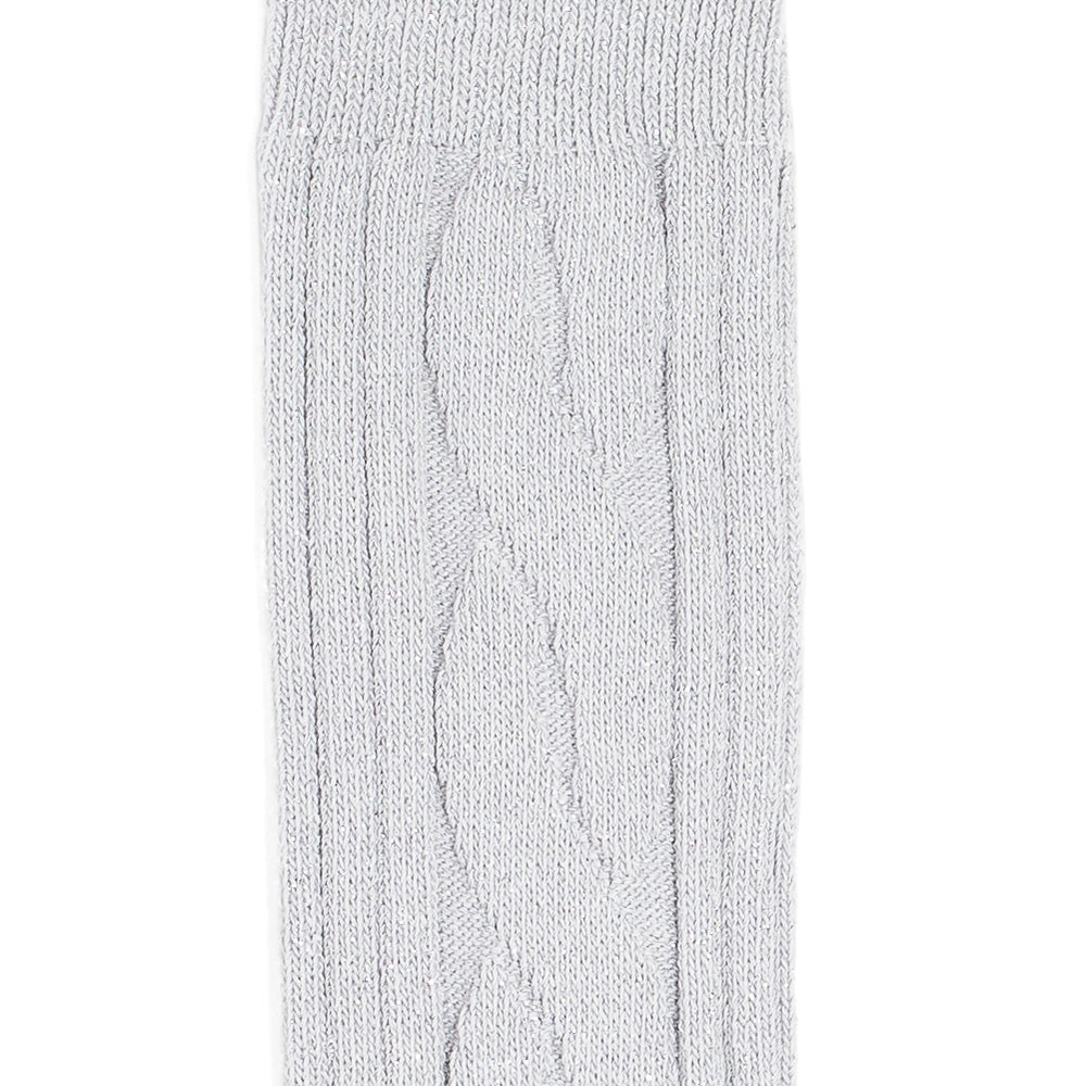 Les torsades - chaussettes femme - coton gris