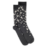 Wild Geese - Men's Socks - Grey Cotton