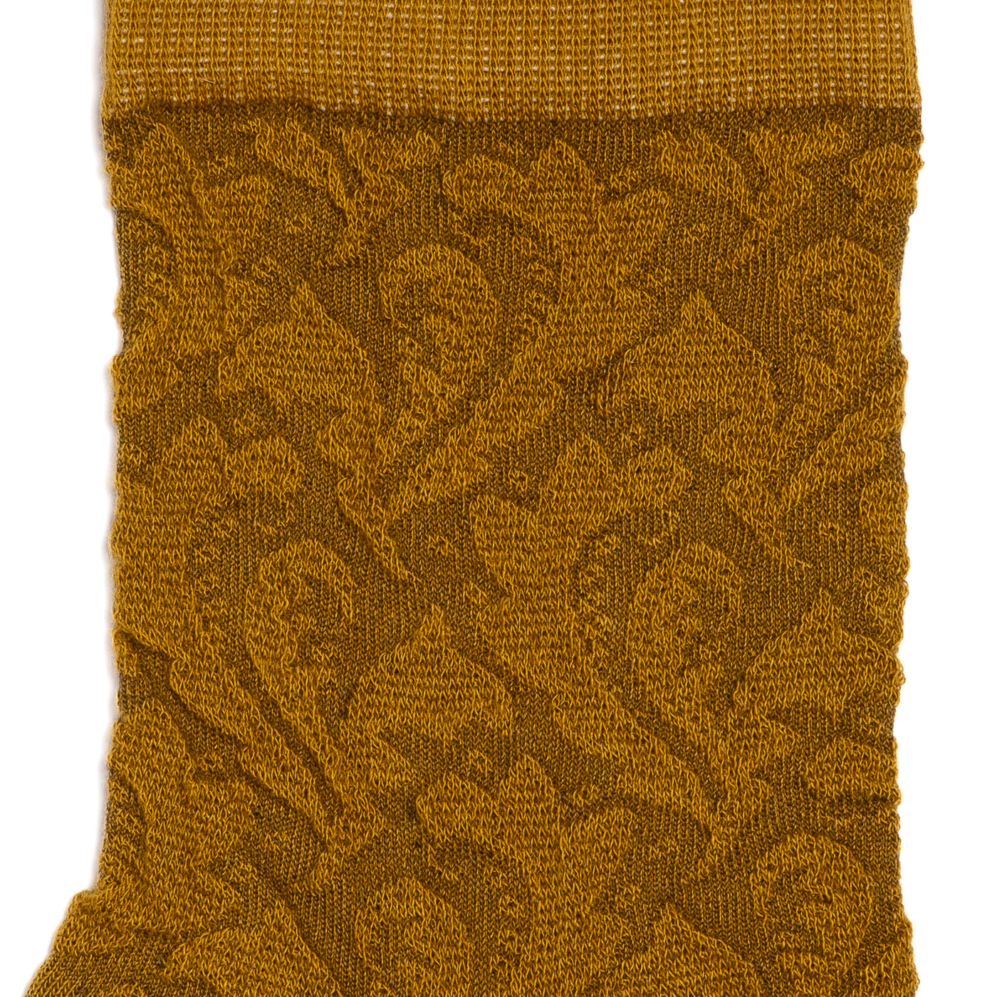 La volute - chaussettes femme - coton moutarde