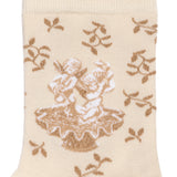 Angels - women's socks - ecru cotton