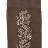 La perse - chaussettes homme - coton marron