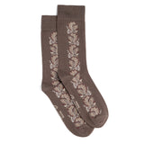 La perse - chaussettes homme - coton marron