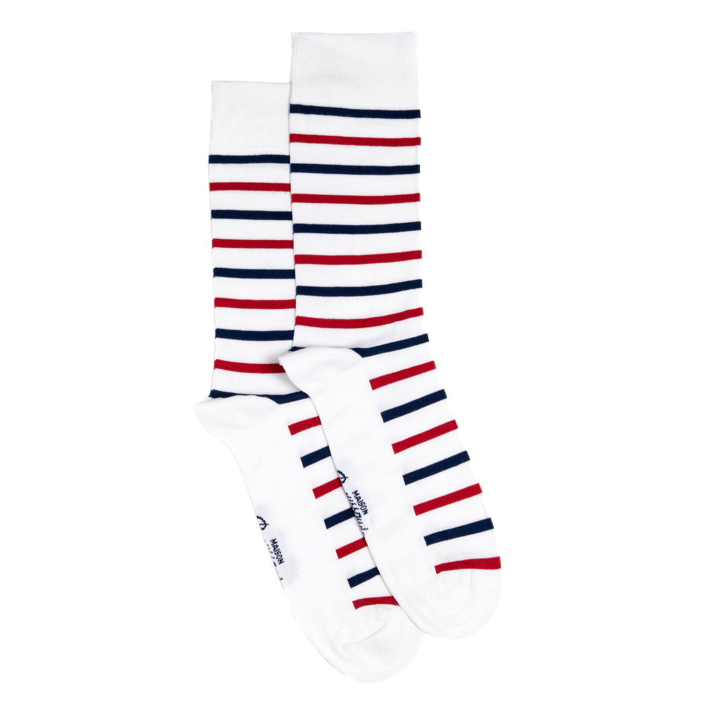 La marinière - chaussettes homme - coton blanc