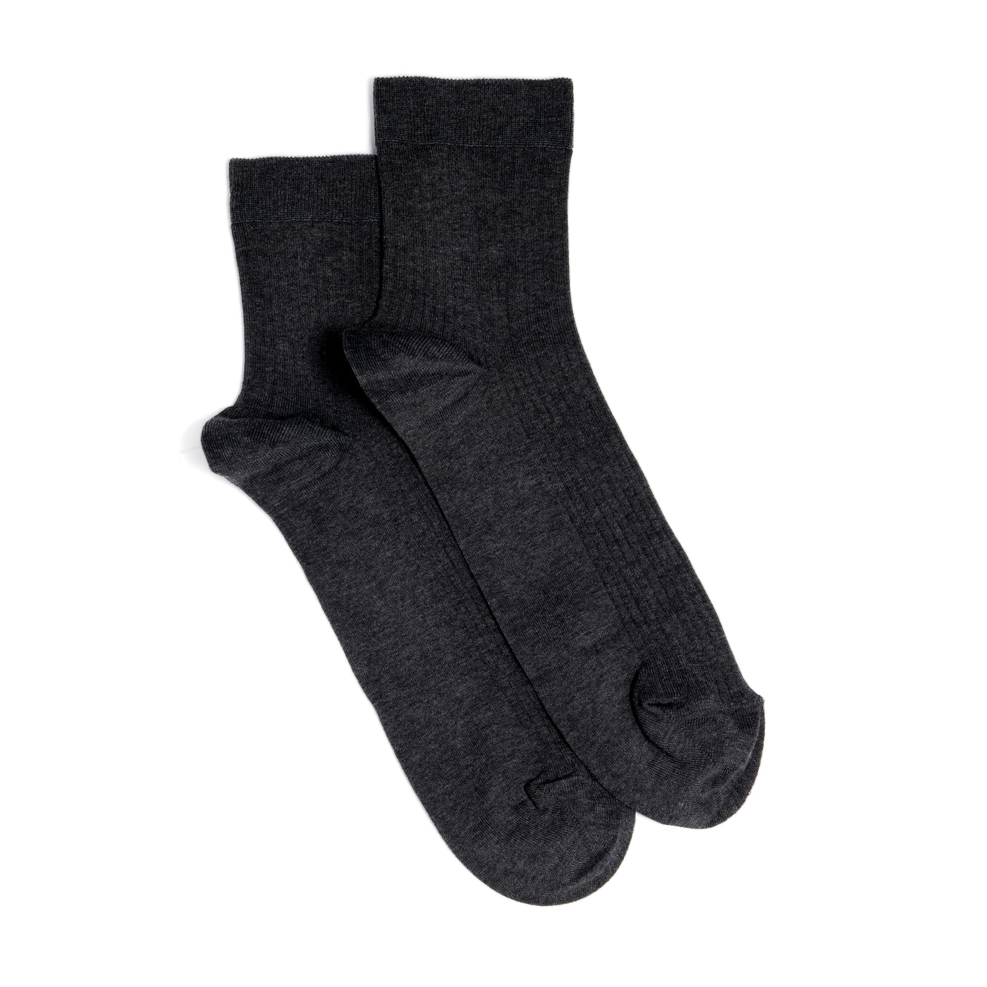 Thin socks - men's socks - anthracite cotton