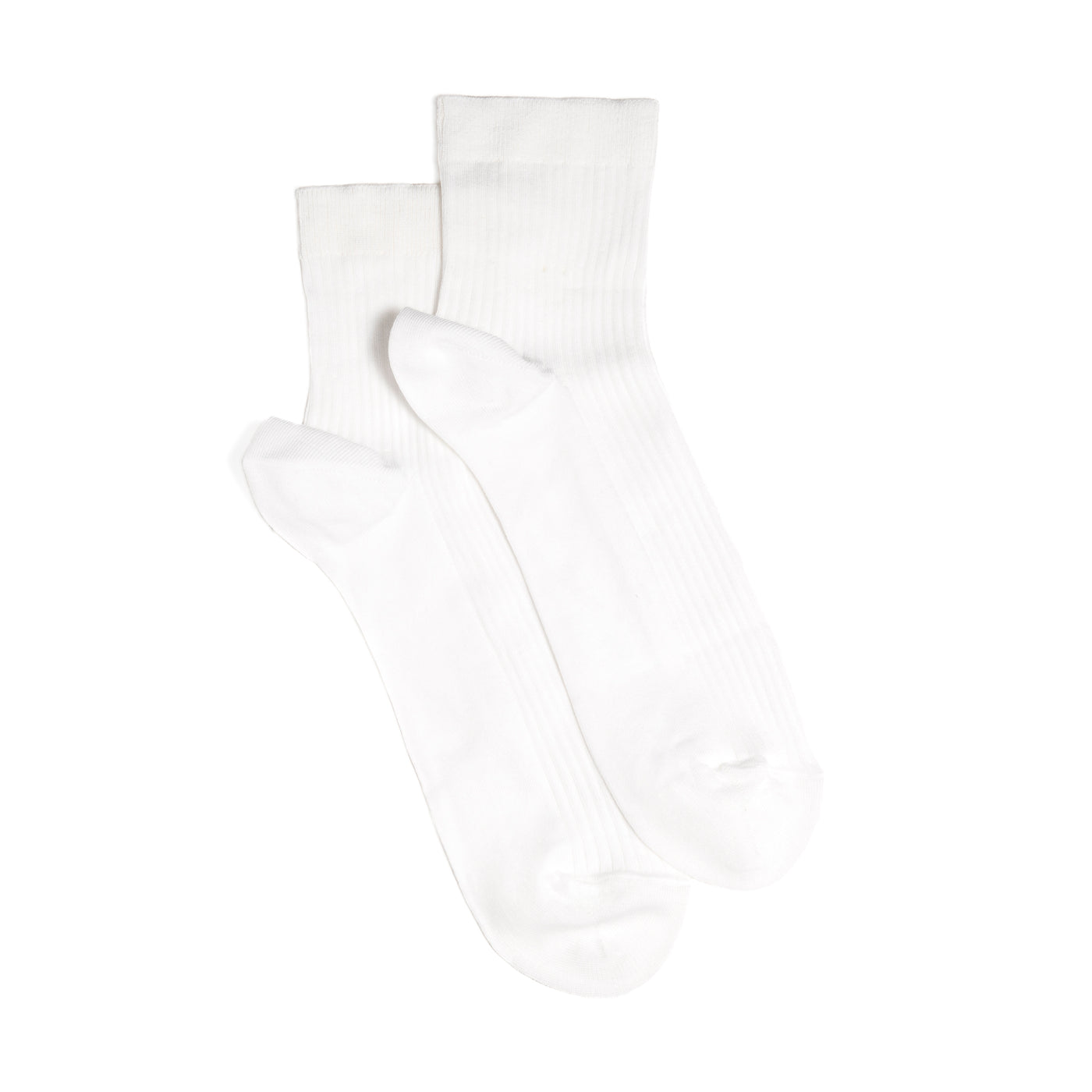 Les socquettes fines - chaussettes homme - coton blanc