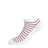 Les invisibles marinière - chaussettes homme - coton blanc