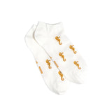 The invisible seahorses - men's socks - ecru cotton