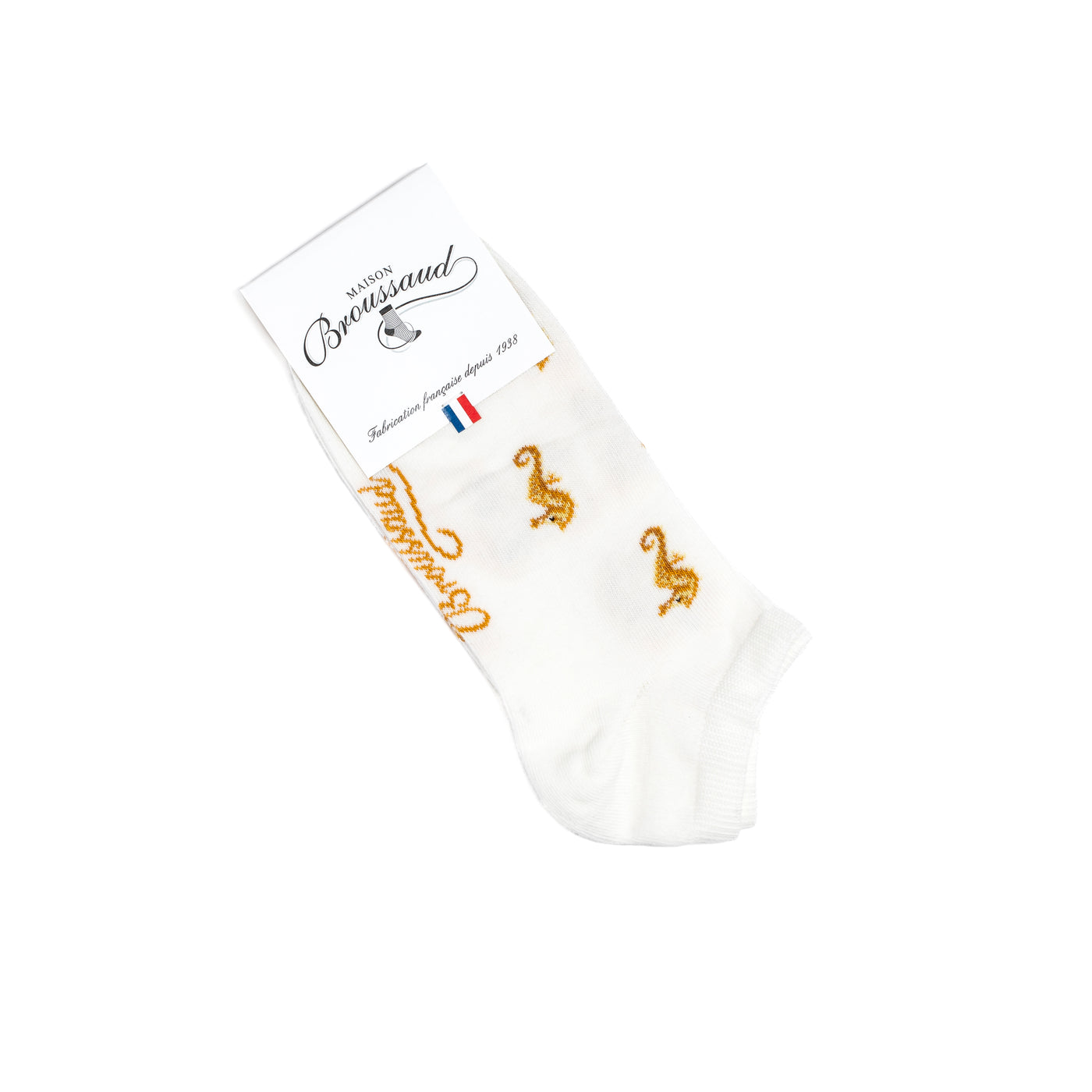 The invisible seahorses - men's socks - ecru cotton