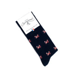 Les crabes - chaussettes homme - coton marine