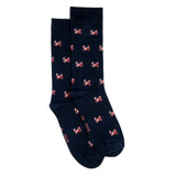 Les crabes - chaussettes homme - coton marine