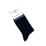 Armor-lux x Maison Broussaud Les côtelées - men's socks - navy and white wool