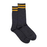 Armor-lux x Maison Broussaud les côtelées - men's socks - anthracite wool