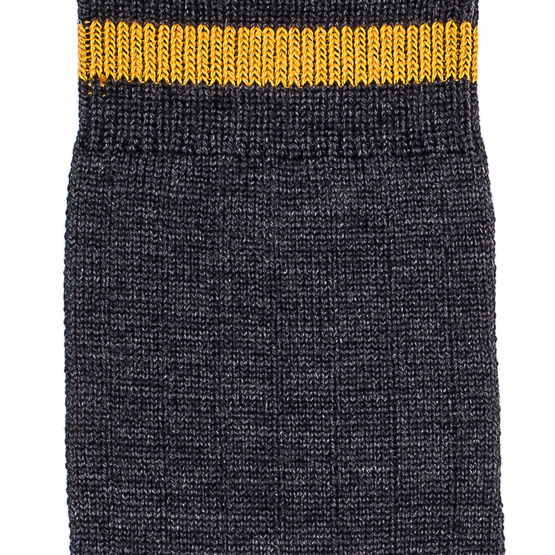 Armor-lux x Maison Broussaud les côtelées - men's socks - anthracite wool