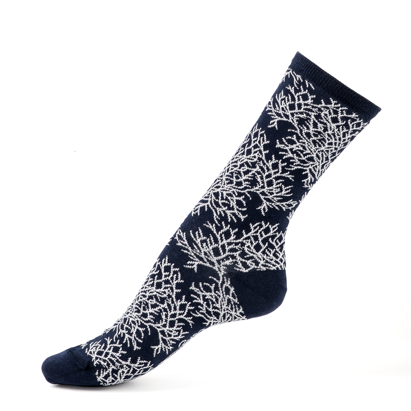 Armor-lux x Maison Broussaud Corail - women's socks - navy cotton