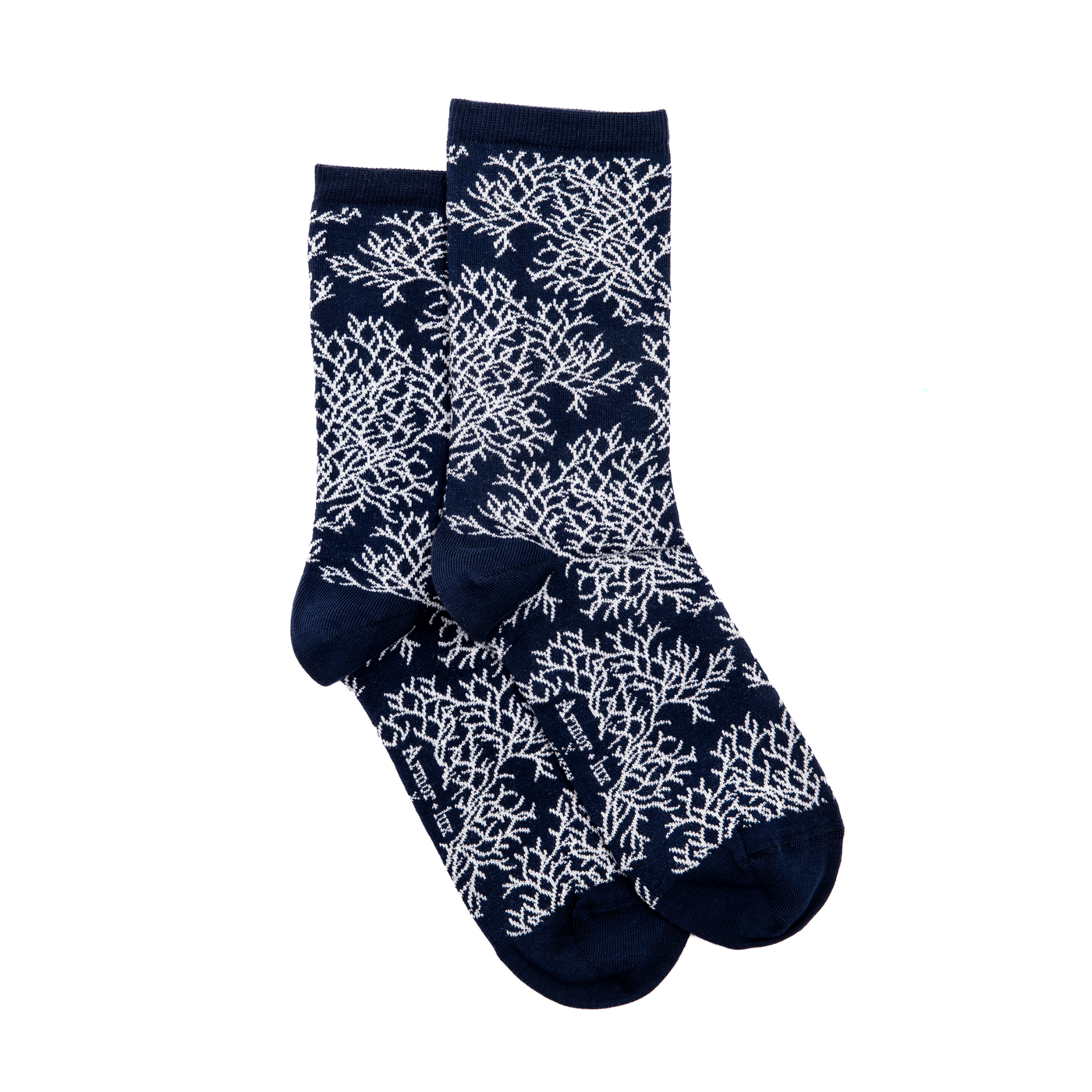 Armor-lux x Maison Broussaud Corail - women's socks - navy cotton