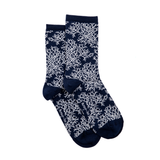 Armor-lux x Maison Broussaud Corail - women's socks - navy cotton