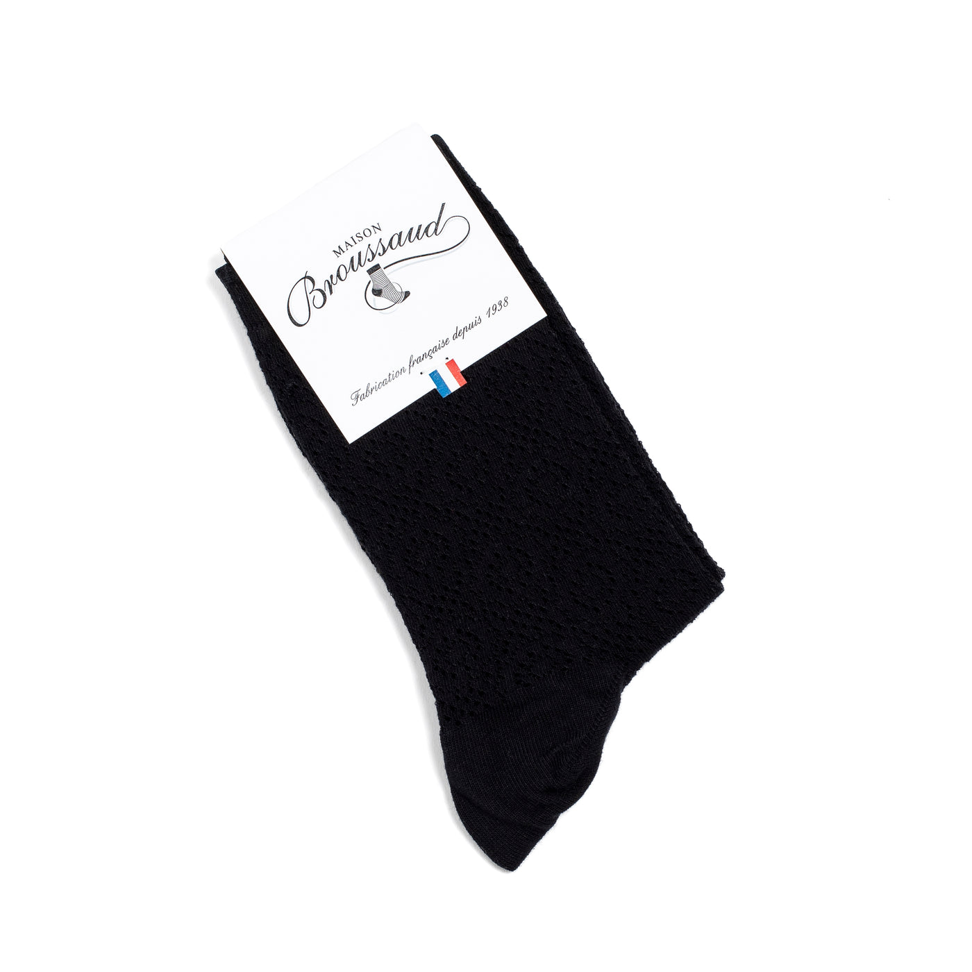 Lace - women's socks - black cotton