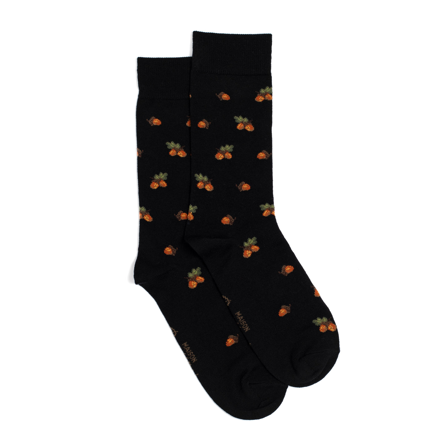 Tassels - men's socks - black wool
