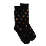 Tassels - men's socks - black wool