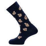 The Squirrels – Men’s Socks – Navy Merino Wool