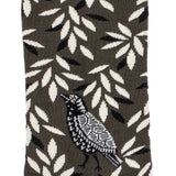 Bird - women's socks - khaki cotton