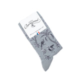 The Tropics - Women's Socks - Gray Cotton