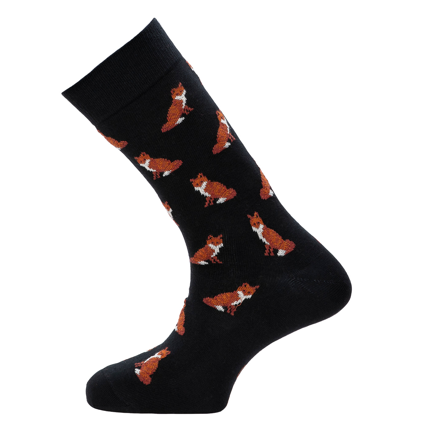 The Foxes – Men’s Socks – Black Cotton