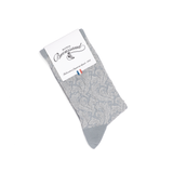The volute - women's socks - gray cotton