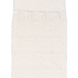 Les seigaiha - chaussettes femme - laine mérinos écru