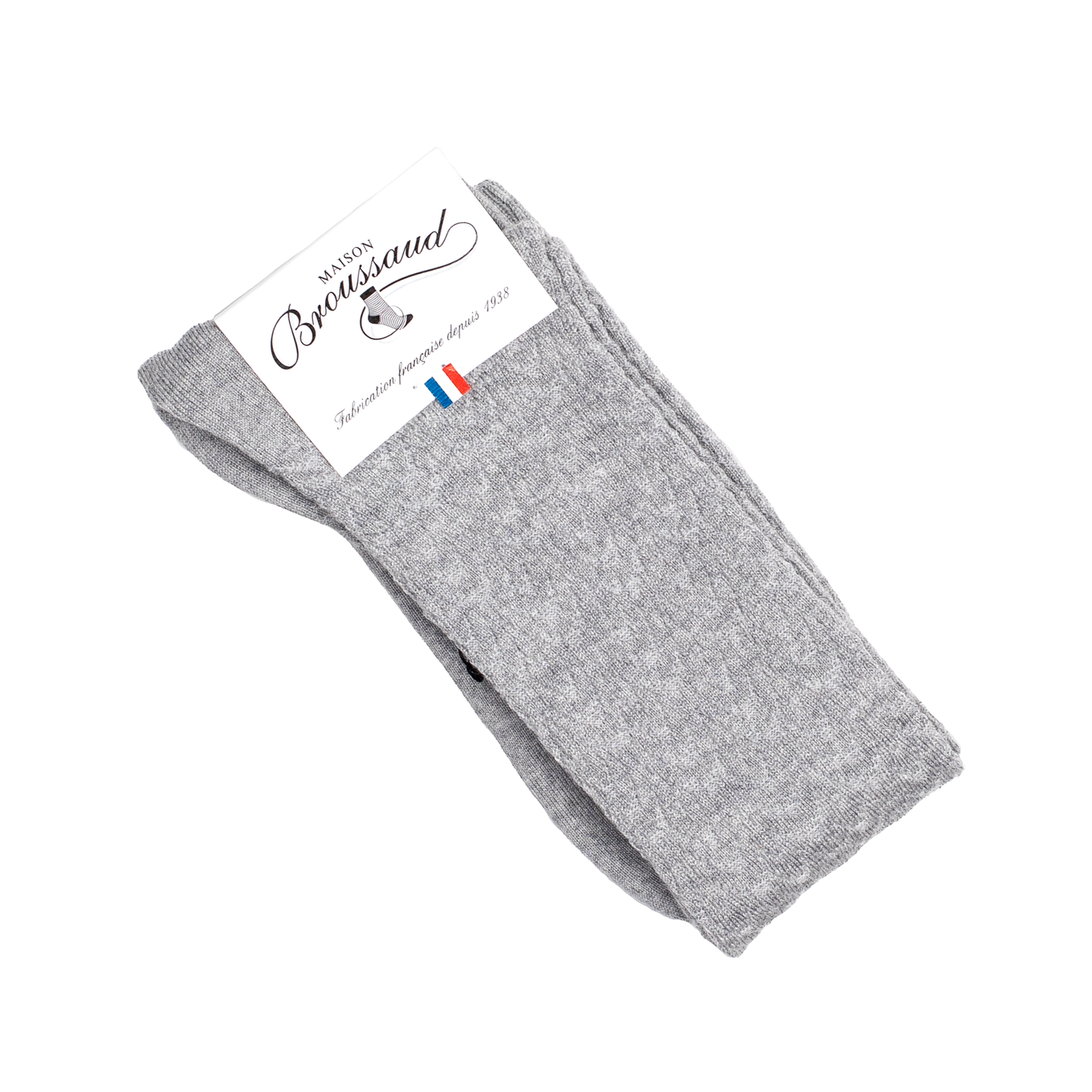 Les seigaiha - chaussettes femme - laine mérinos gris
