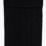 La fil d'Ecosse - chaussettes homme - coton mercerisé noir