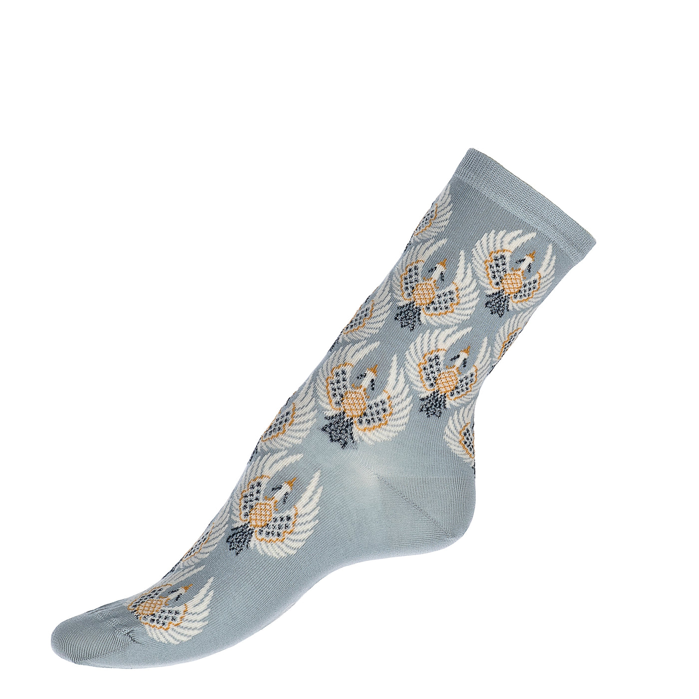 The Wild Geese – Women’s Socks – Grey Cotton