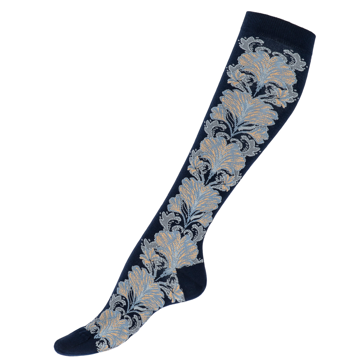 The Flowers – Women’s Socks – Navy Cotton
