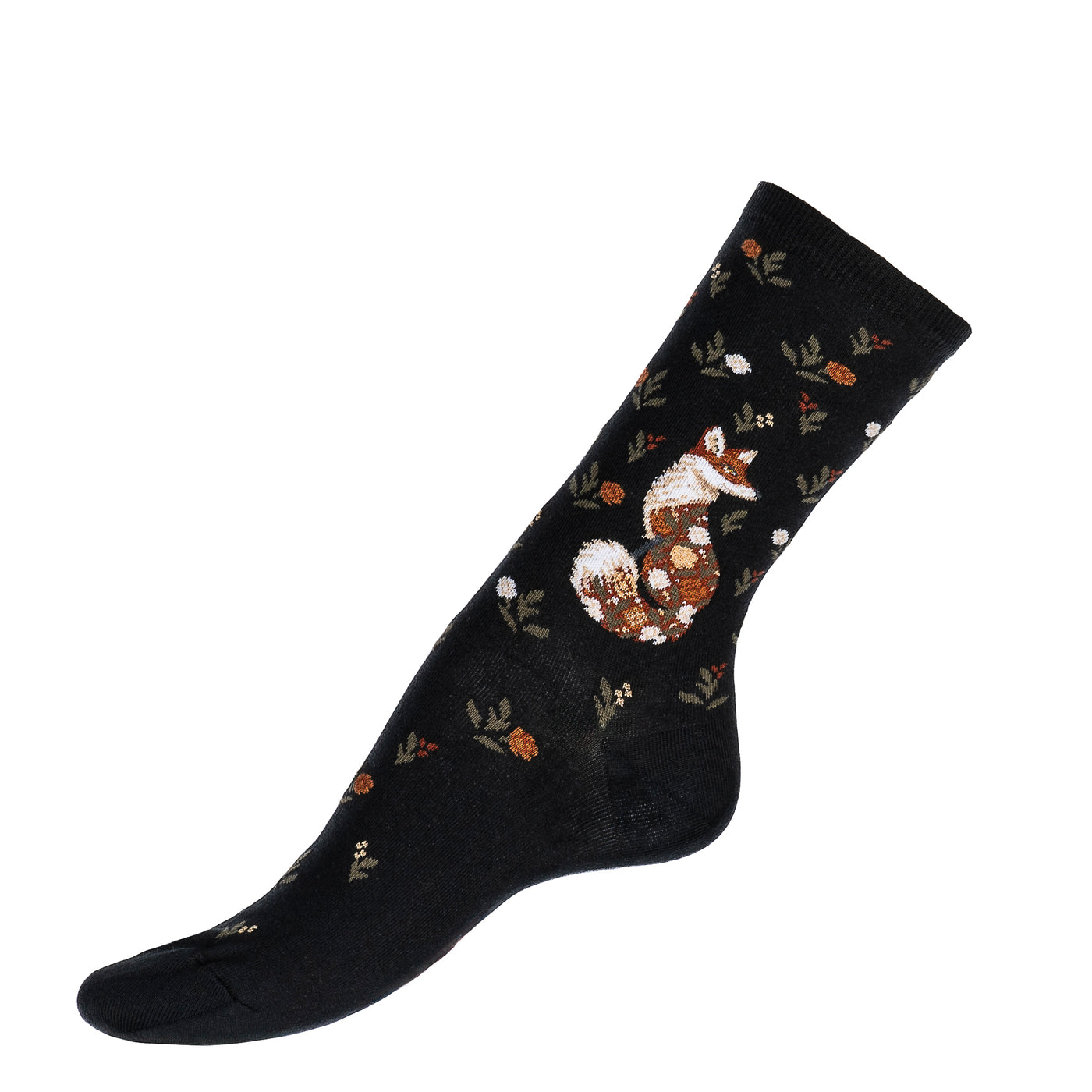 The Vixen – Women’s Socks – Black Cotton