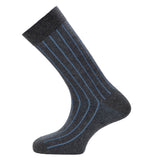 "Fausses-côtes" – Men’s Socks – Anthracite Cotton