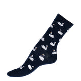 The Swans – Women’s Socks – Navy Cotton