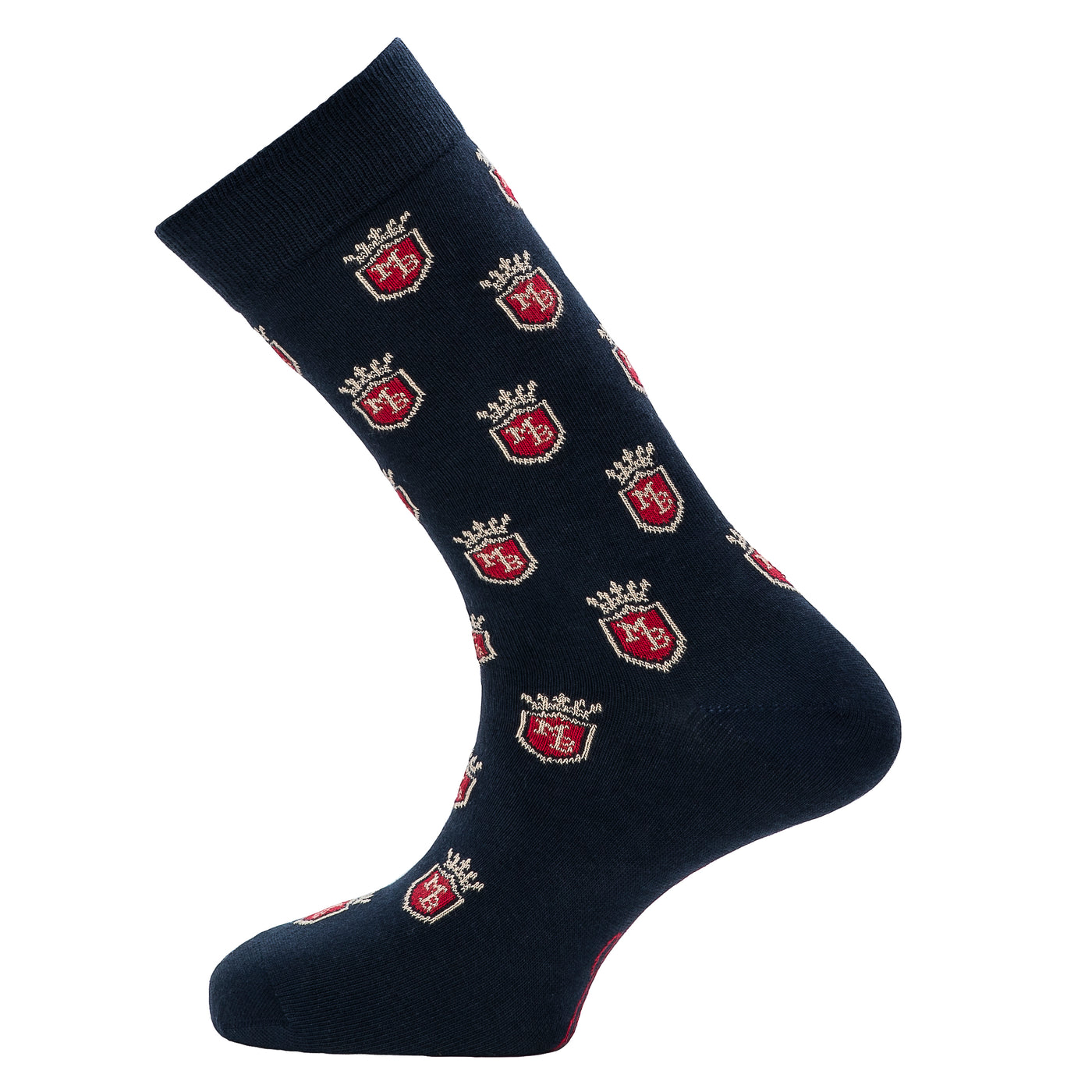 Coat of Arms – Men’s Socks – Navy Cotton