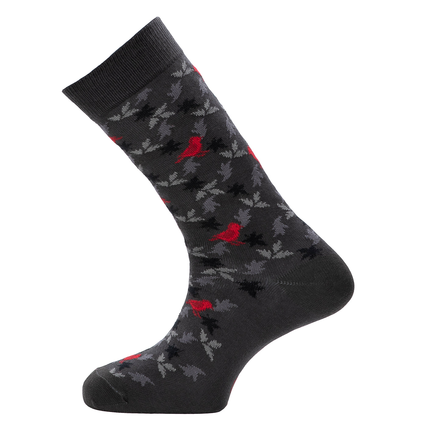 The Foliage – Men’s Socks – Anthracite Cotton