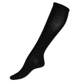 The Rolled-Edge – Women’s Socks – Black Cotton