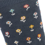 Uniqua x Maison Broussaud gray flower socks