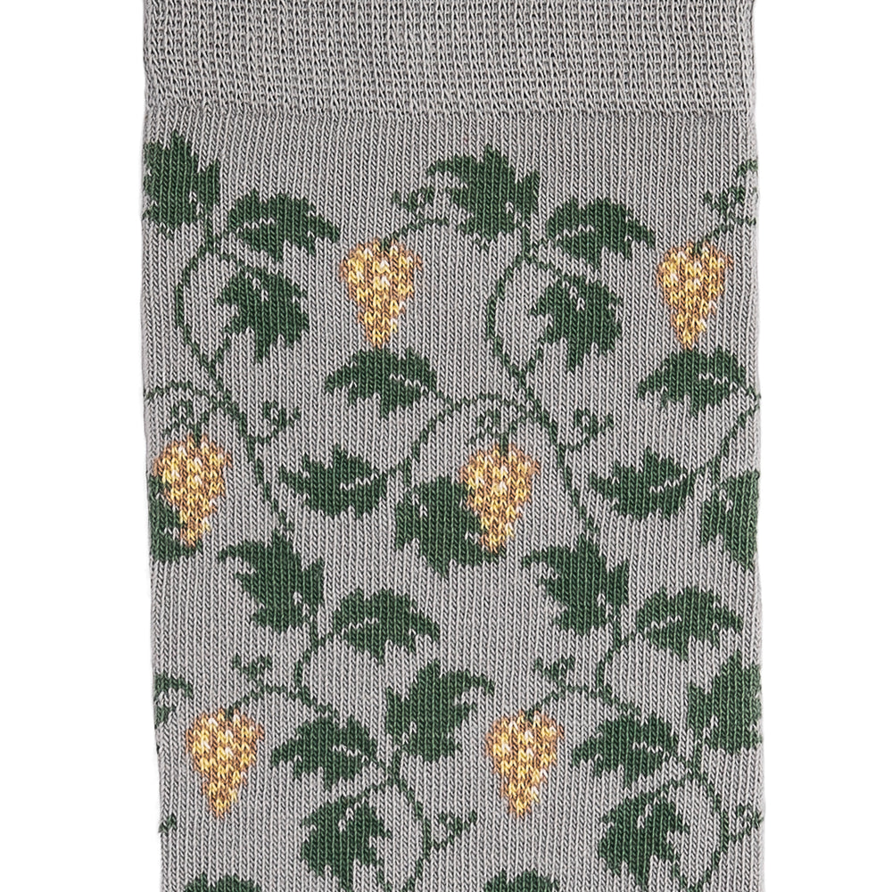 Les vignes - chaussettes homme - coton gris