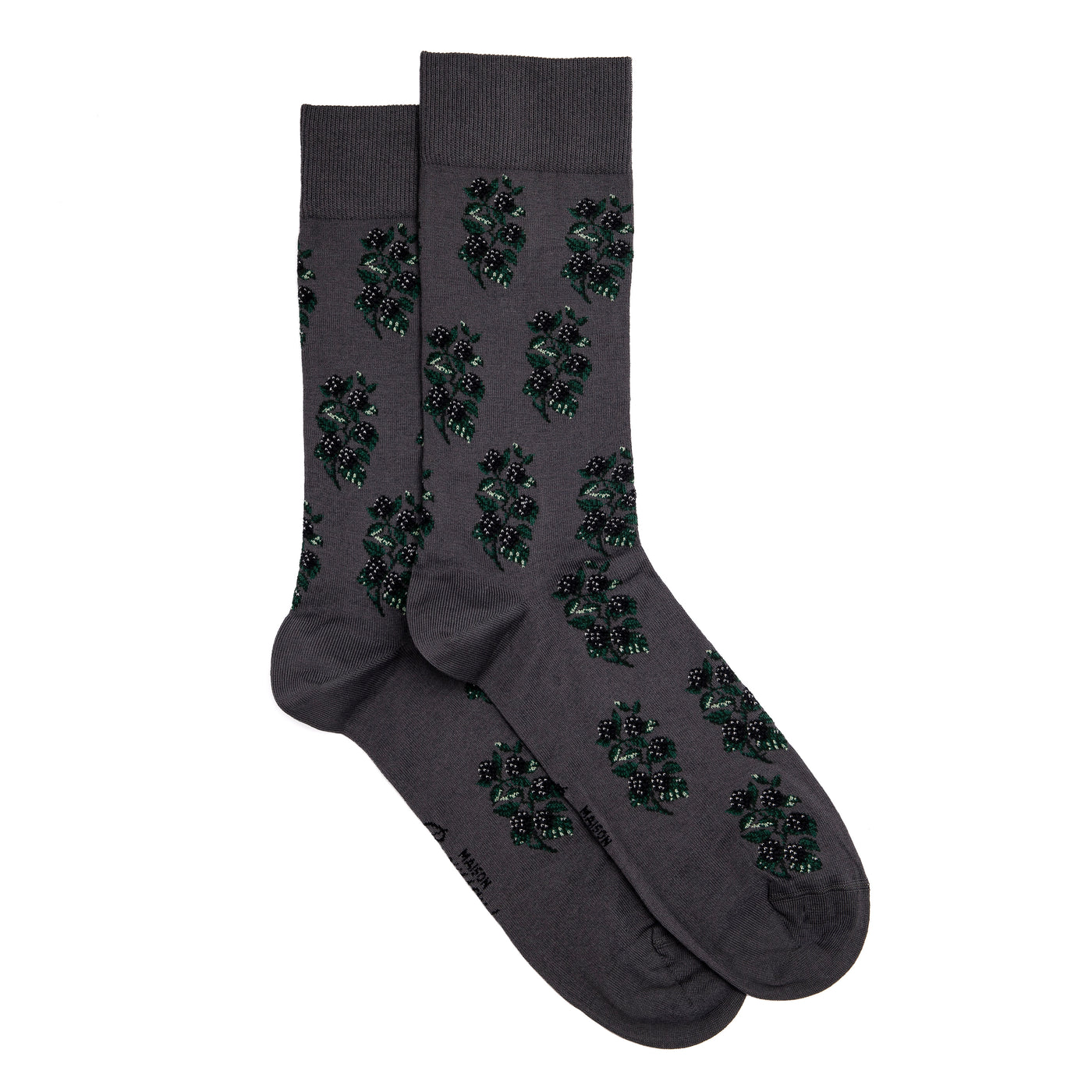 Les mures - chaussettes homme - coton gris