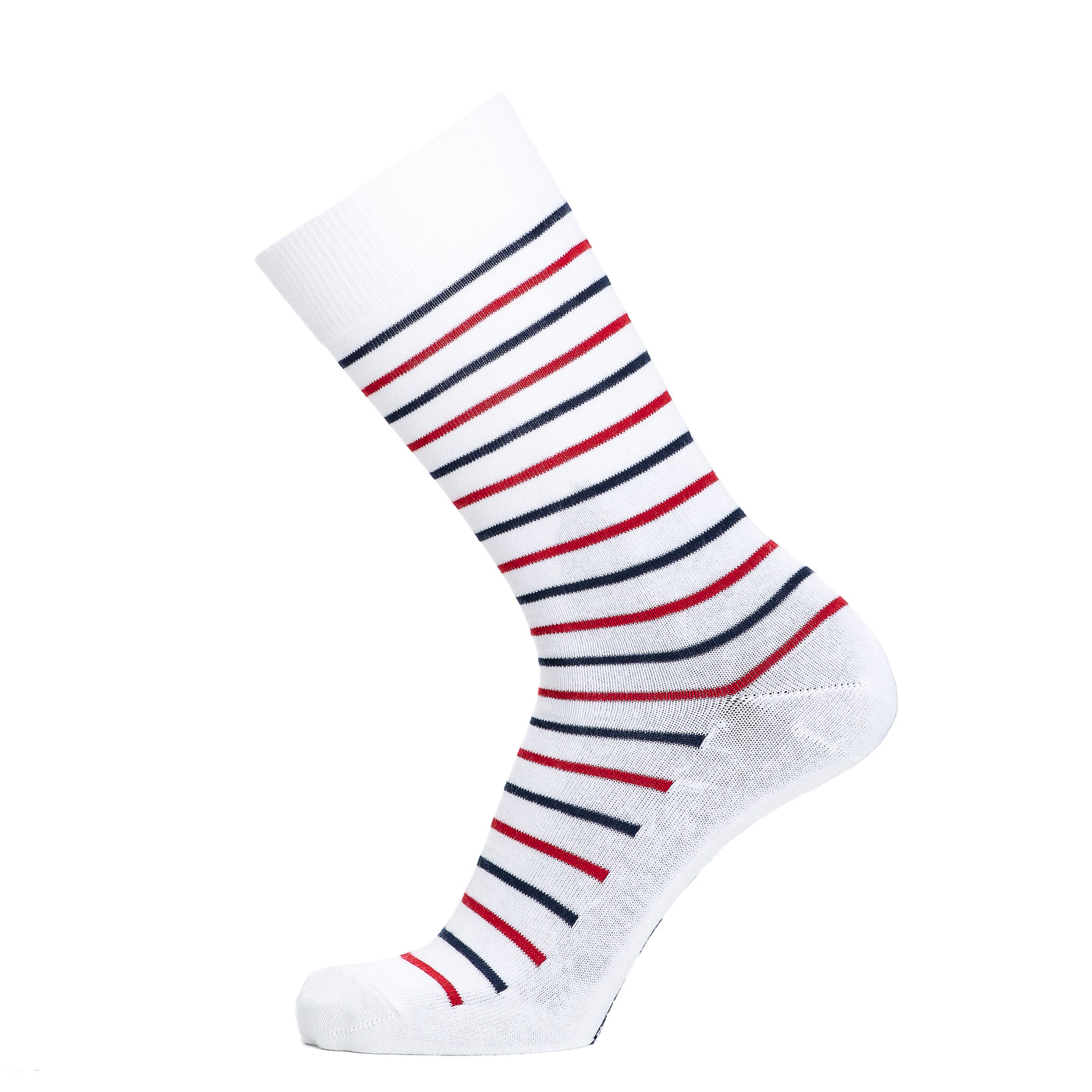 The tricolor Breton striped shirt - men's socks - white cotton