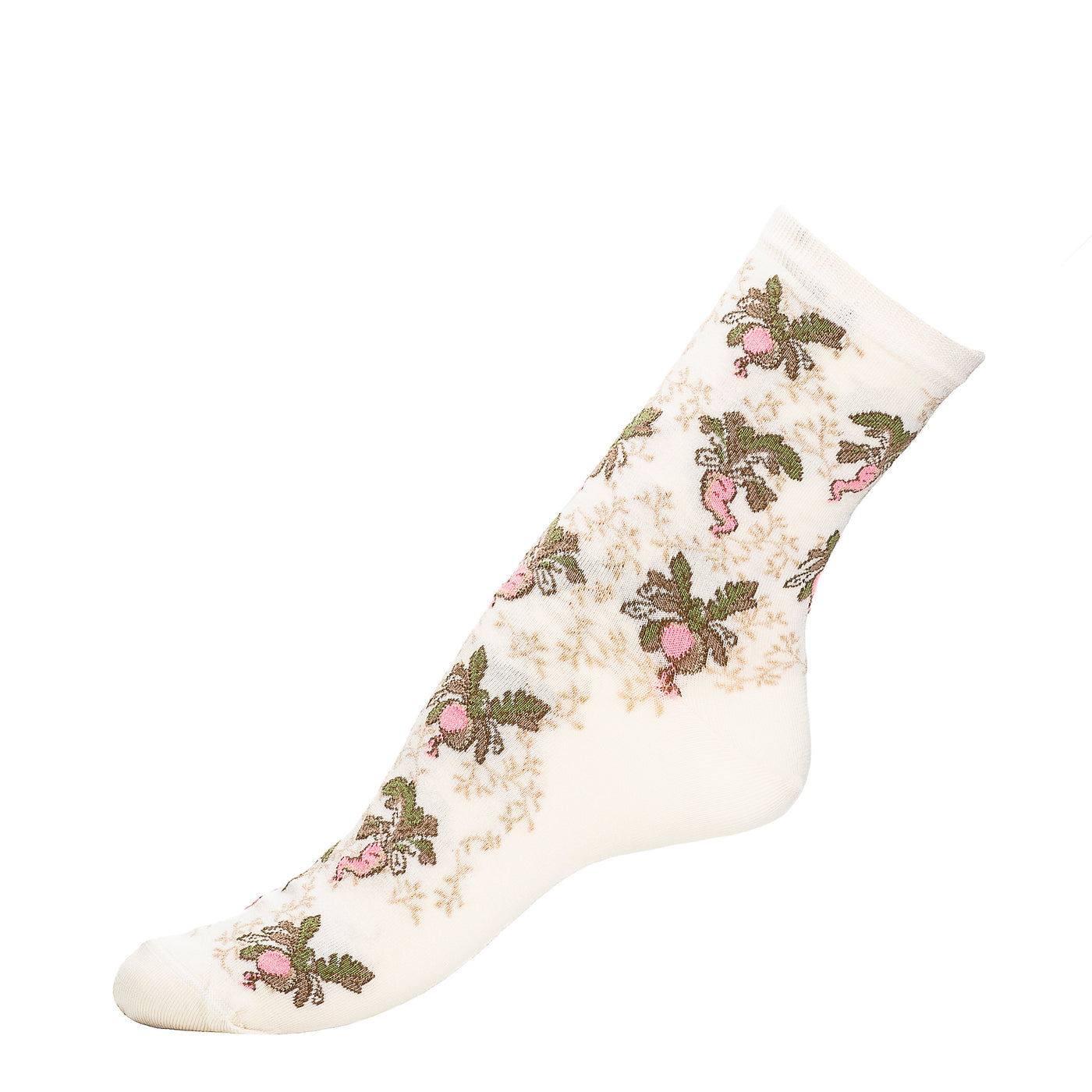 Turnips - women's socks - ecru cotton