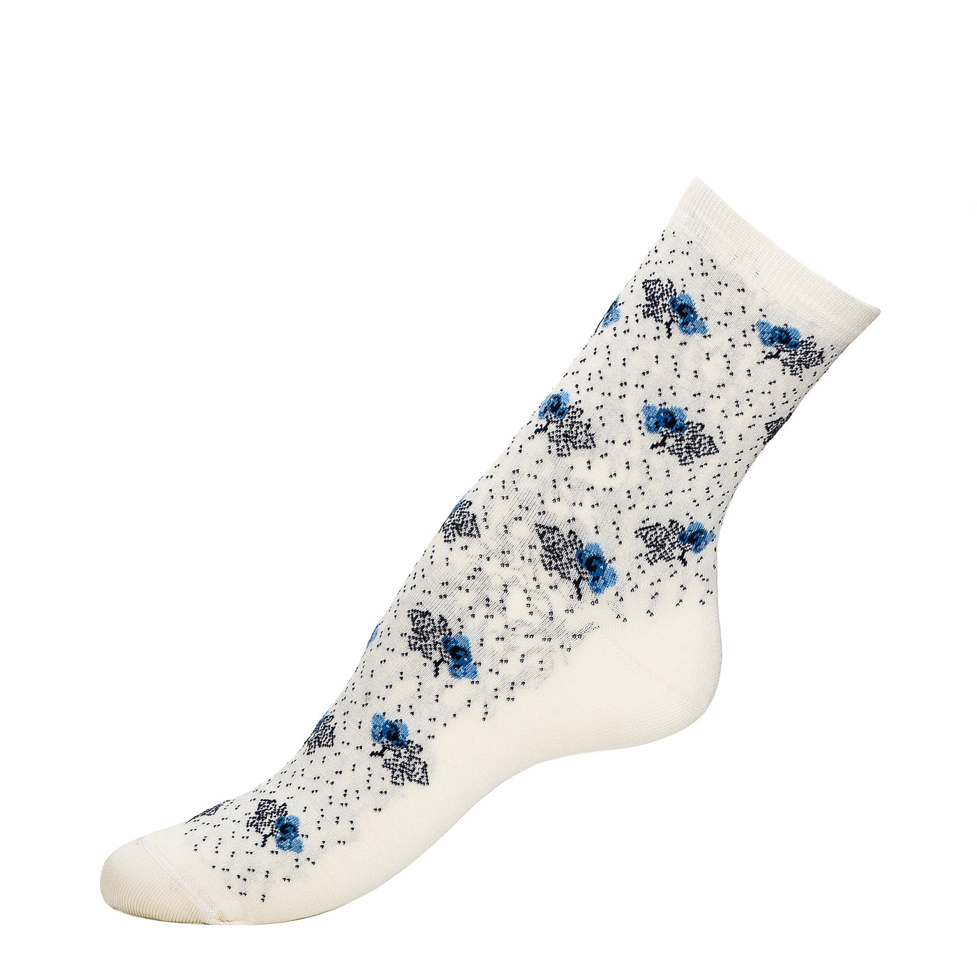 Les myrtilles - chaussettes femme - coton écru