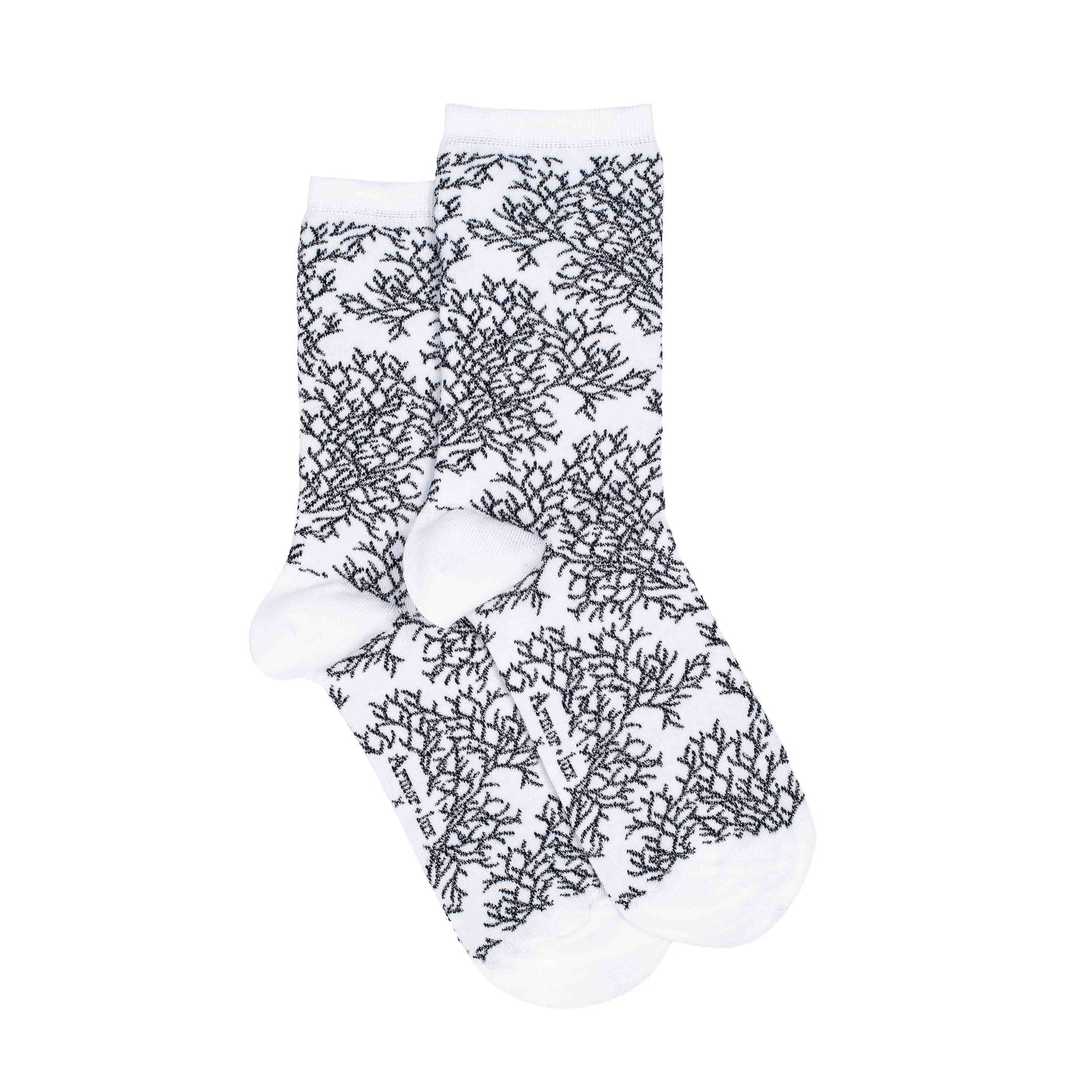 Les "Corail" Armor-lux x Maison Broussaud - chaussettes femme - coton blanc