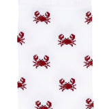 Les crabes Armor-lux x Maison Broussaud - chaussettes femme - coton blanc rouge