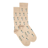 Les phares Armor-lux x Maison Broussaud - chaussettes homme - coton beige